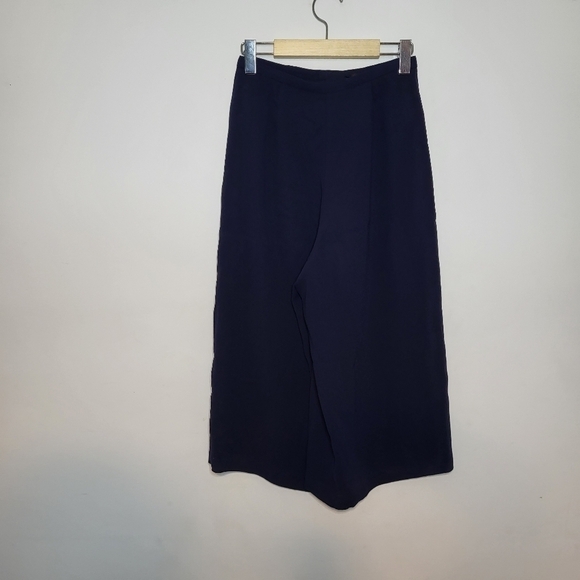 Aritzia Babaton Navy Blue Lazarus Culottes Pants Size 00 - Picture 5 of 10
